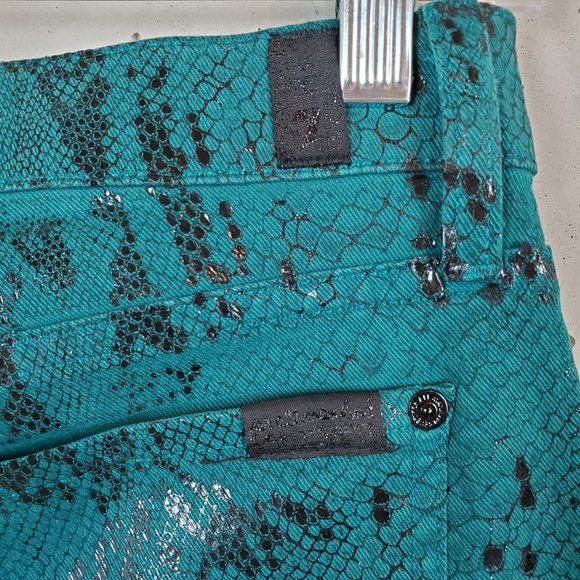 7 for all mankind coated python pants size 30 - Picture 8 of 8